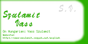 szulamit vass business card